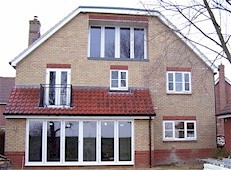 Rear of house showing extention