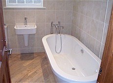 Tiled bathroom