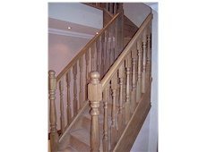 Wooden staircase