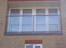 Close up of balcony